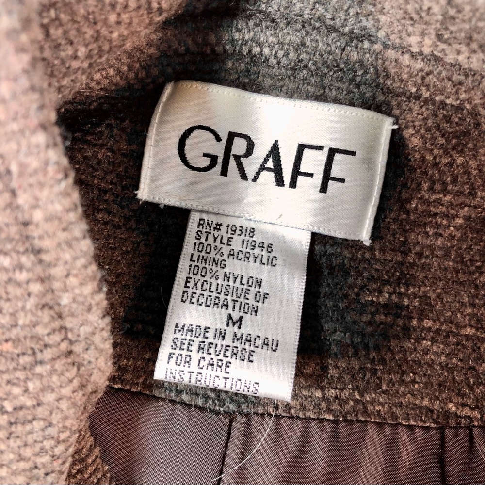 Graff Womens Vintage Patchwork Blazer/Jacket M - image 7